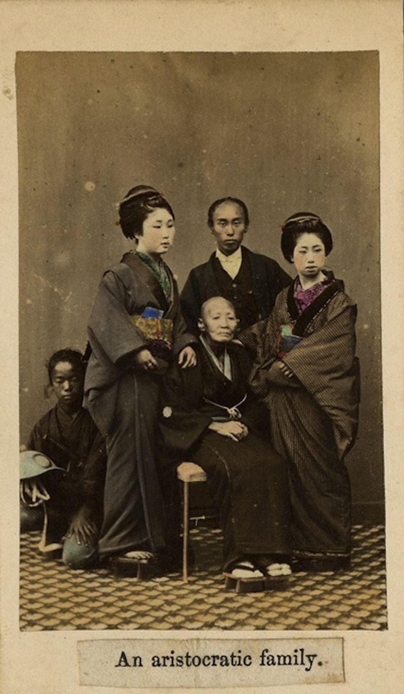 Aristokratische Familie des Japans  1863