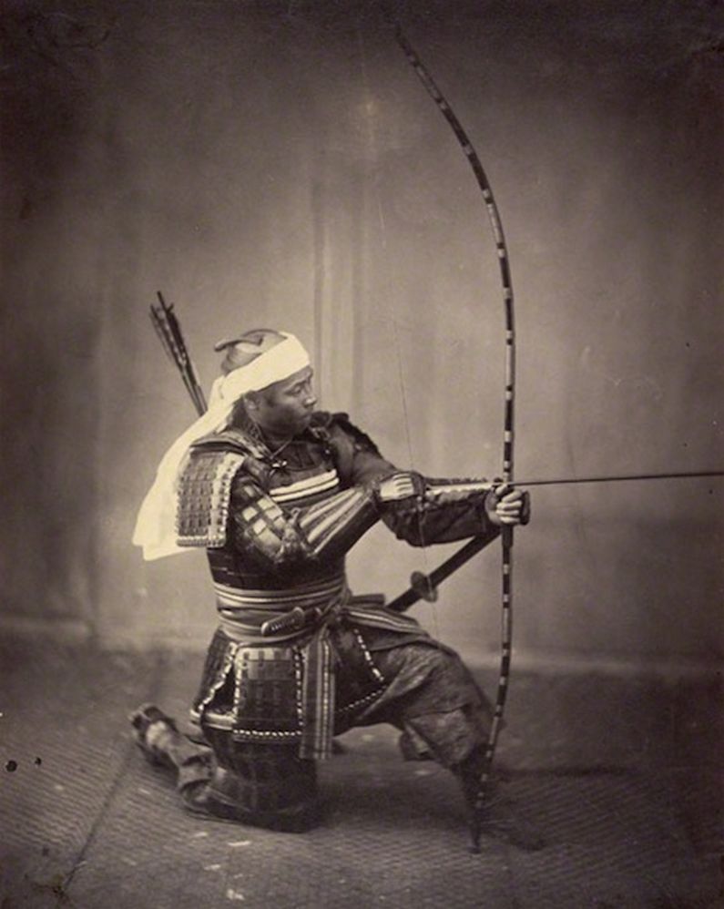 Satsuma Samurai am Bogen