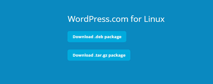 WordPress.com for Linux