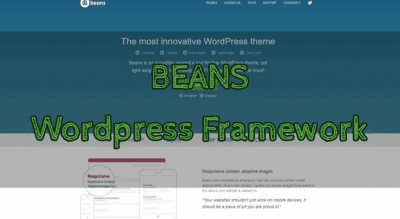 Beans - Open Source WordPress Framework und Leichtgewicht