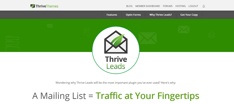 Thrive-Leads Newsletter Plugin