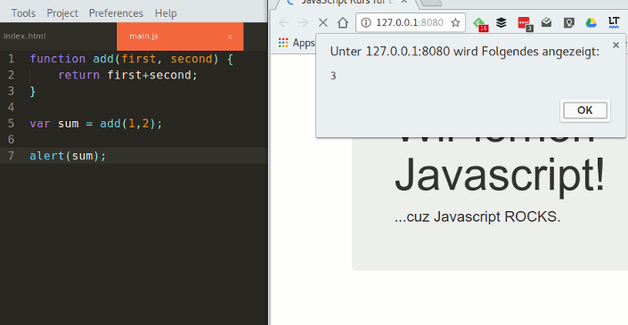 JavaScript return
