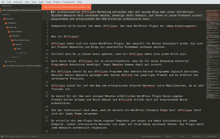 Sublime Text - Texteditor unter Linux