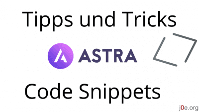 Astra Theme - Tipps und Tricks