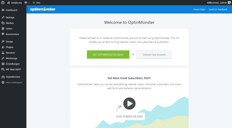 Install OptinMonster in WordPress