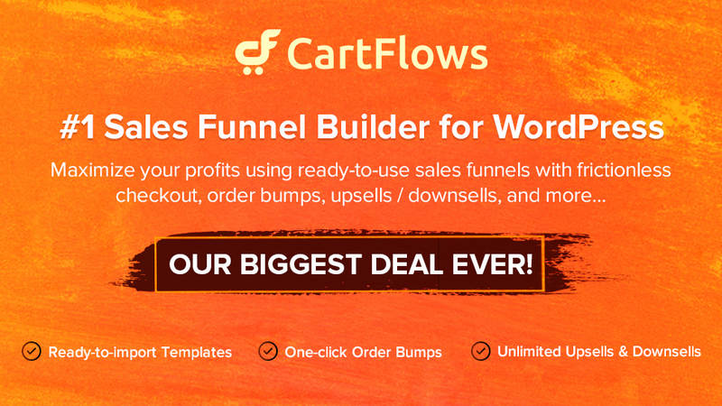 CartFlows Funnel Builder Deals