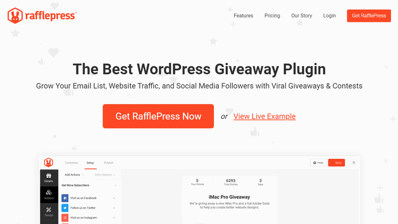 RafflePress Giveaway Plugin