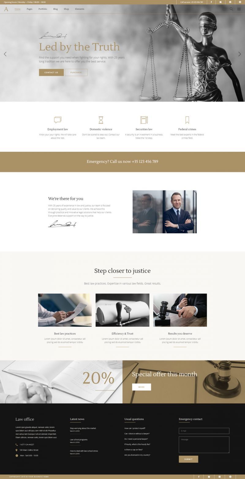 Anwalt - Law Firm and Lawyer Theme