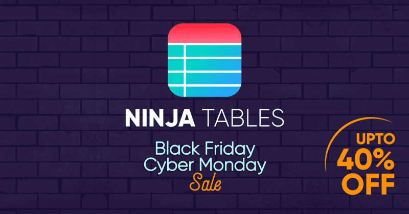 Ninja Table Black Friday