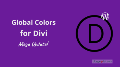 Global colors for Divi Theme - Top Feature!