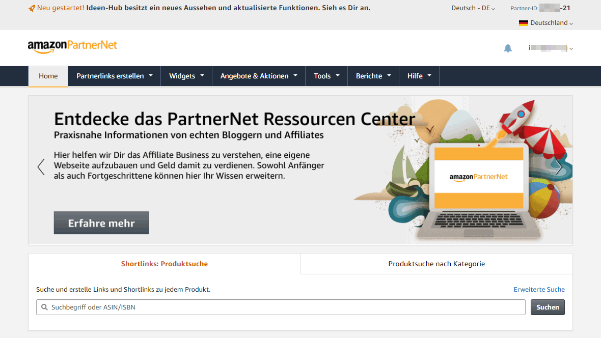 Das Partnerprogramm für Amazon Deutschland