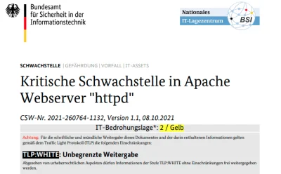 Critical vulnerability in Apache - web server updates are important!