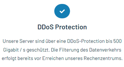 WP-Projects DDoS Protection und Firewall.