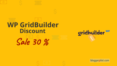 WP GridBuilder Discount - 30 % Rabatt