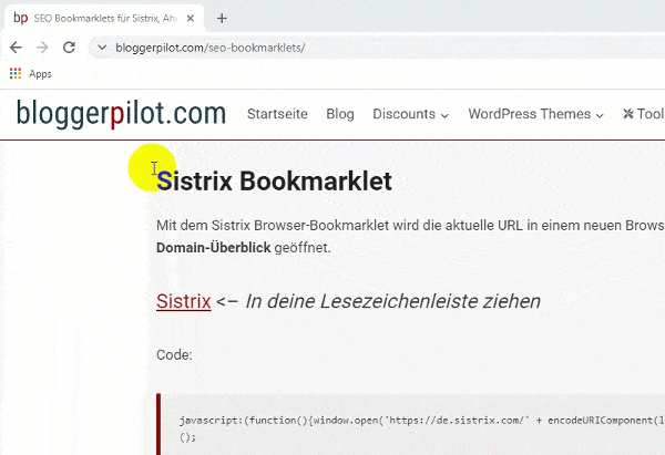 This is how you add a bookmarklet to your browser.