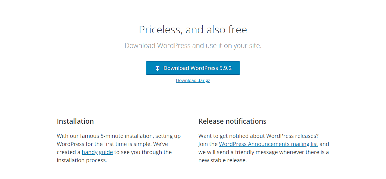 WordPress Download is priceless