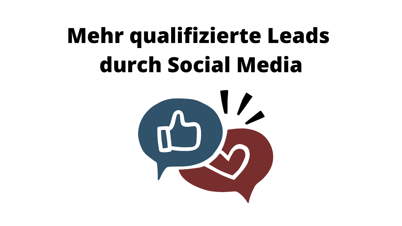 More qualified leads with content marketing on social media