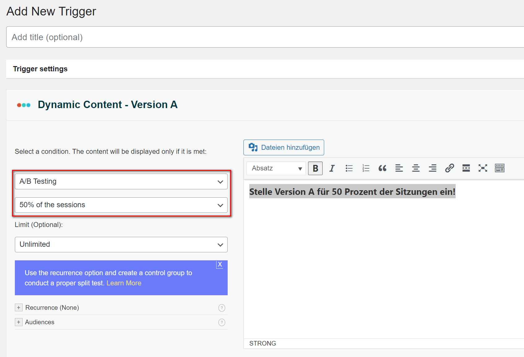 So machst du A/B Tests für deinen WordPress Title