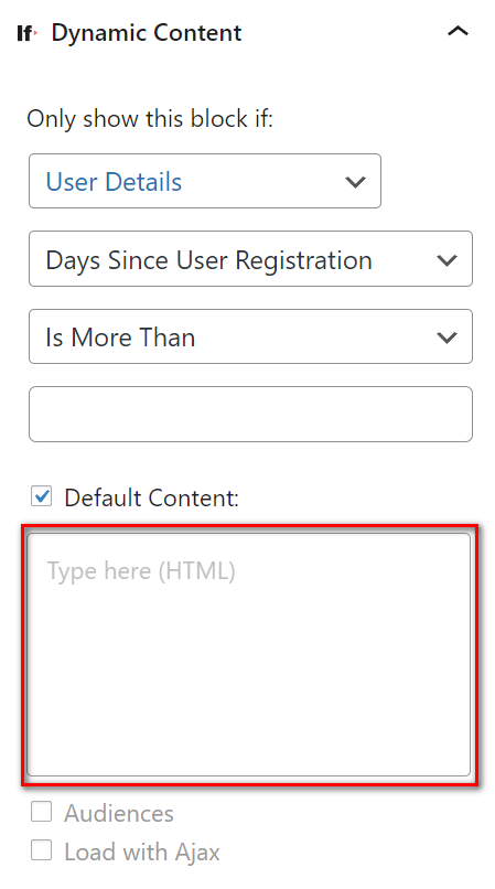 Specify the default content for your If-So automation here.