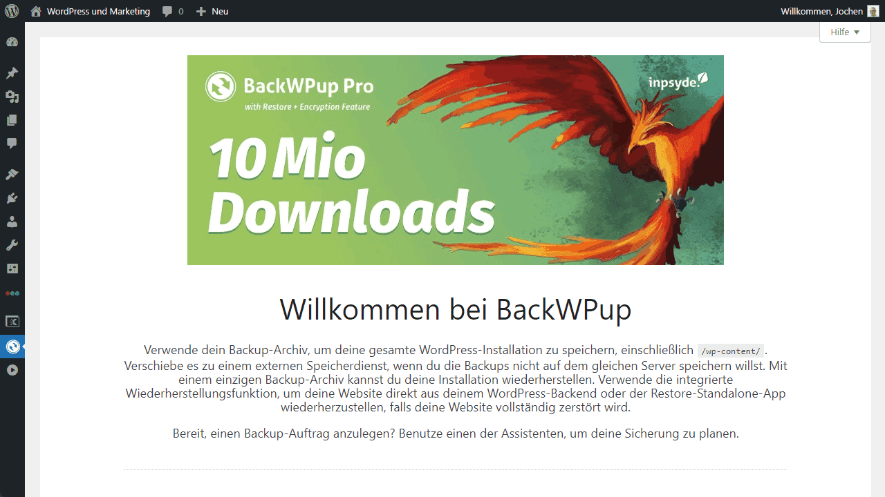 BackWPup plugin from Germany.