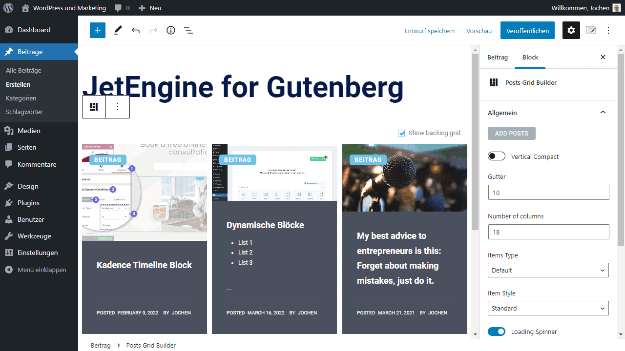 JetEngine for Gutenberg