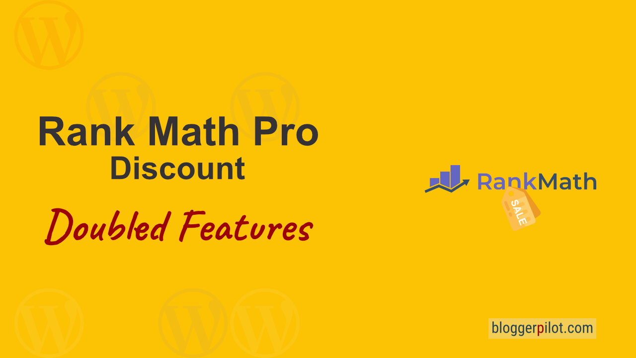 Rank Math Pro Discount - Double Advantages