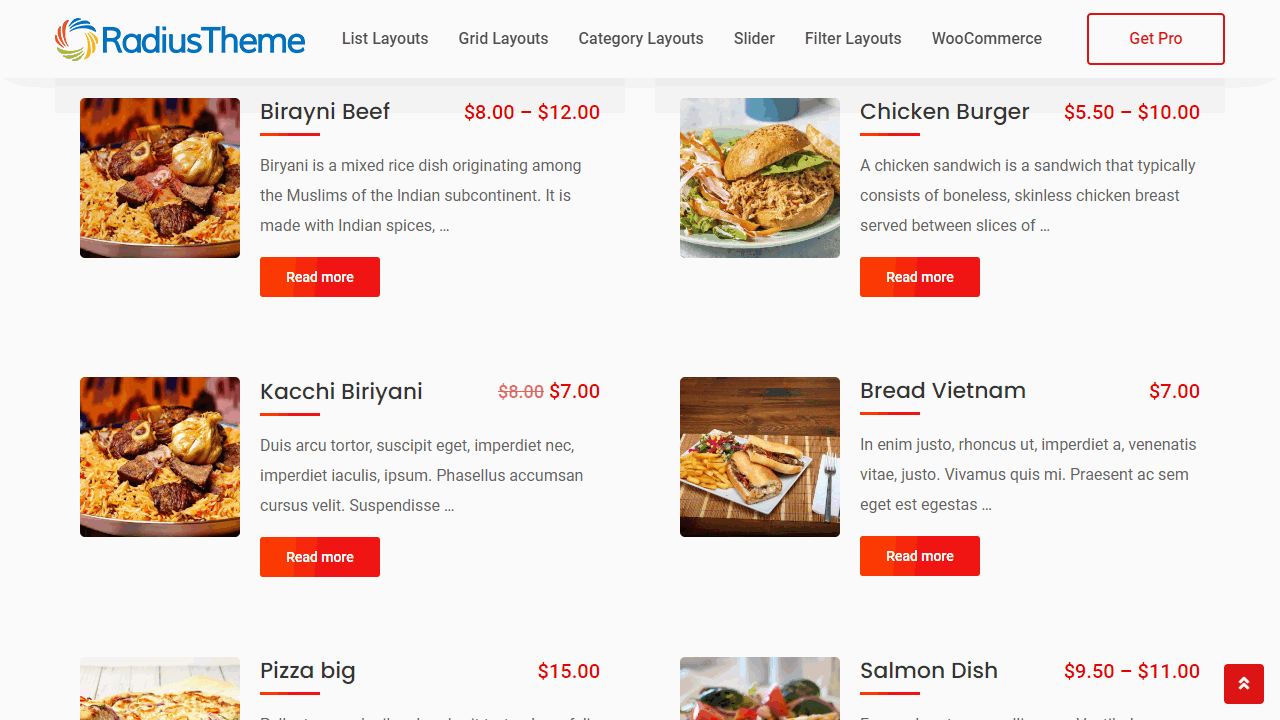 Food Menu - restaurant menu & online ordering for WooCommerce