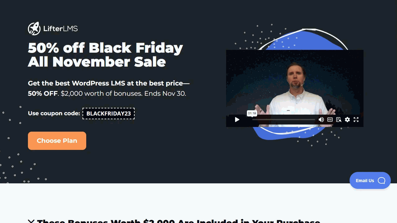 LifterLMS Black Friday deal