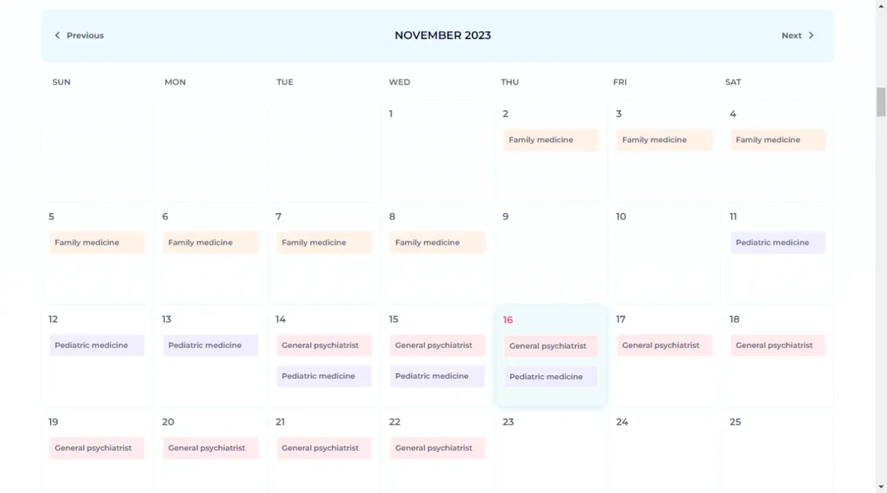 Booking and Scheduling Calendar for Elementor
