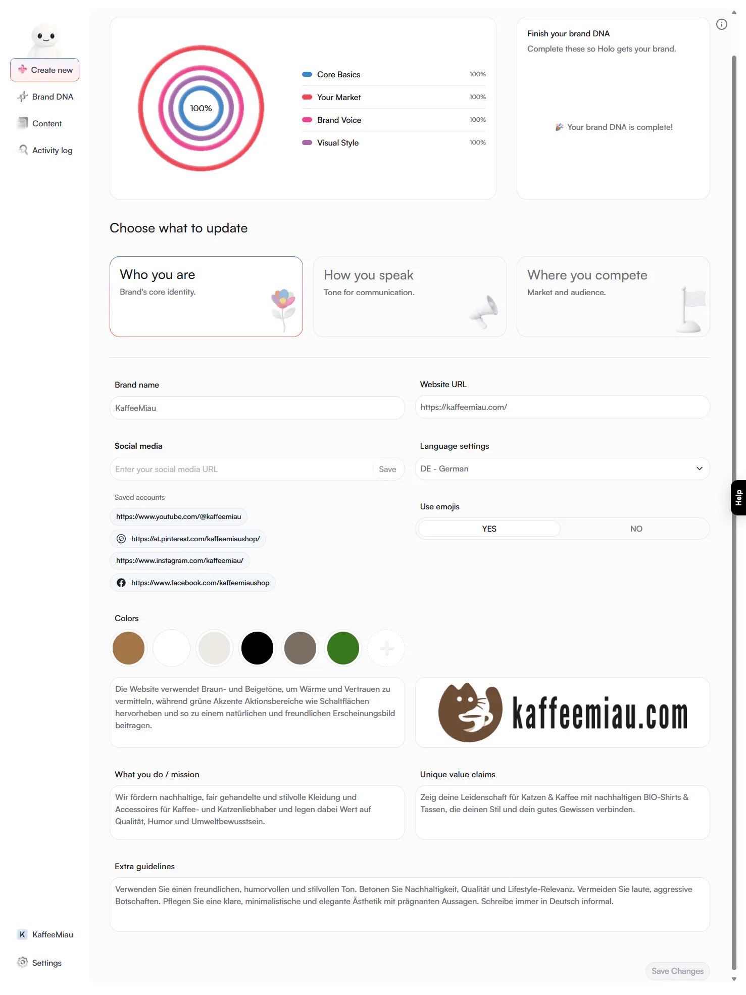 Holo AI put to the test: does it understand your brand?